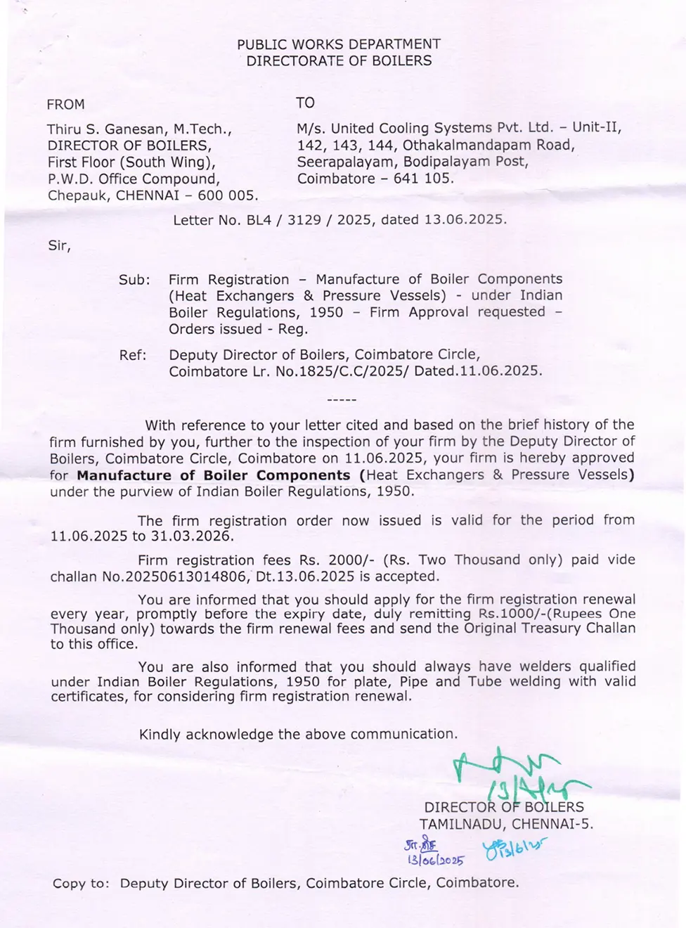 Indian Boiler Regulations - UNIT II