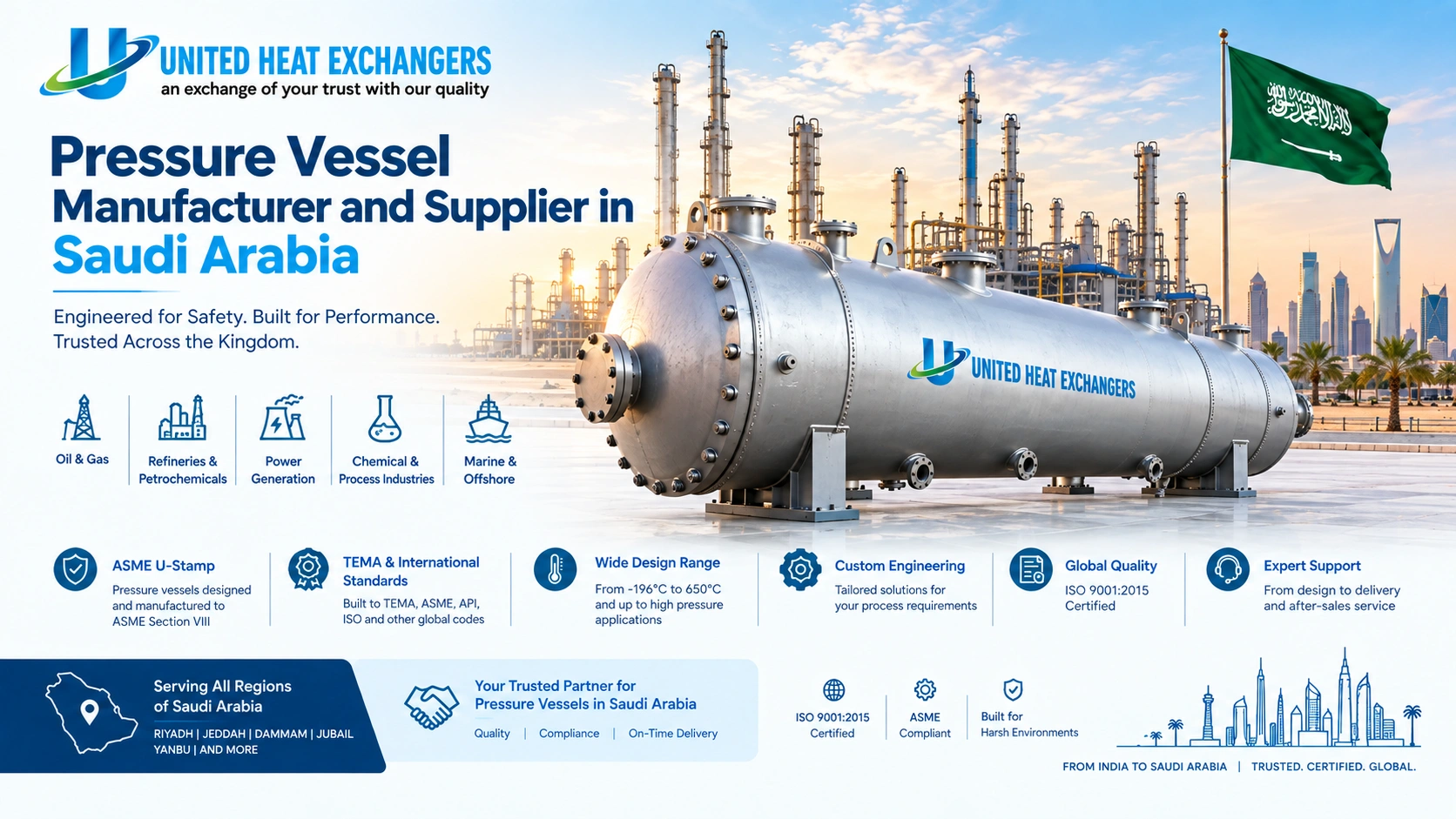 Pressure Vessel Manufacturer in Saudi Arabia