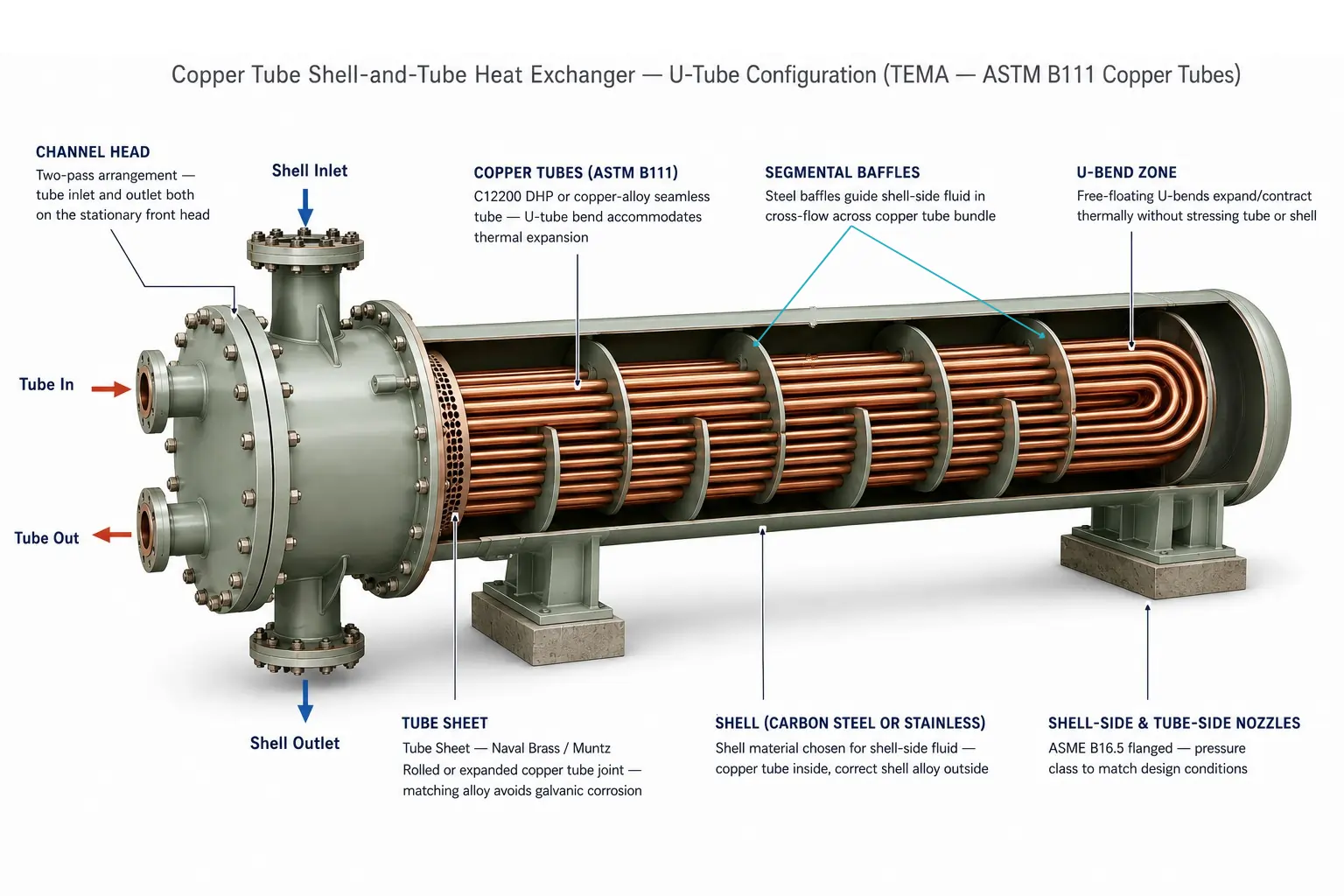 Copper Heat Exchangers with Superior Thermal Conductivity