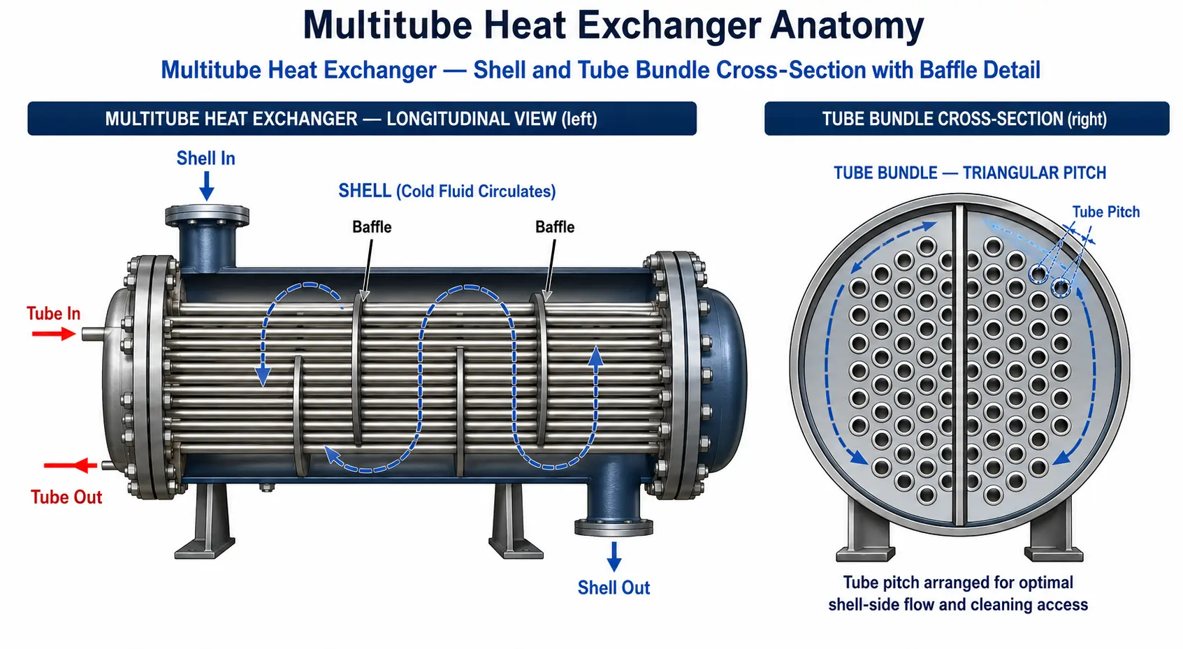 multi tube heat exchanger