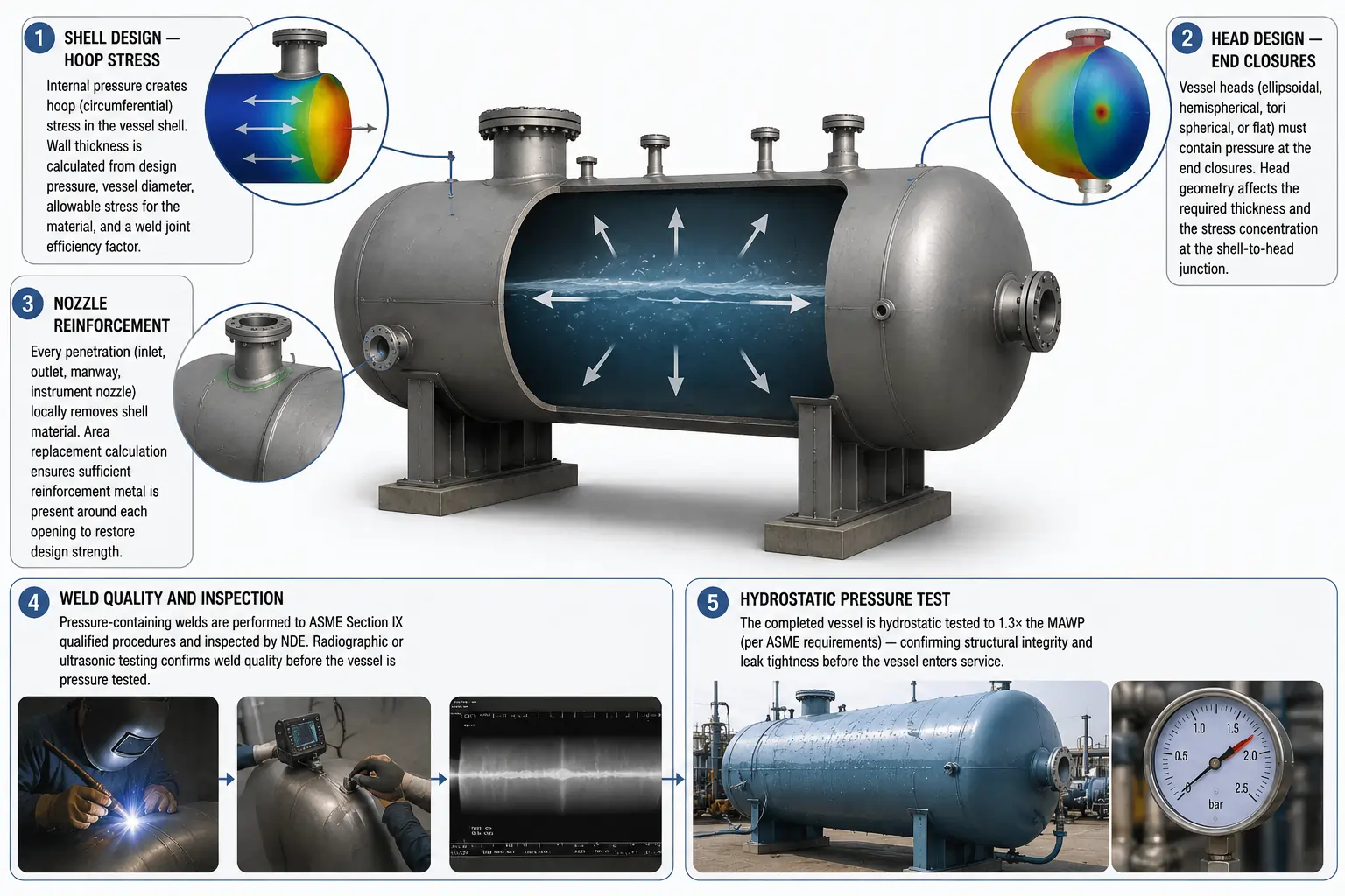function of a pressure vessel