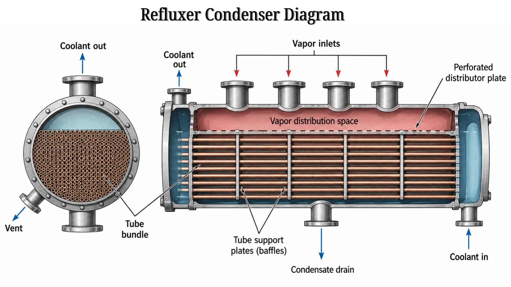 Reflux Condenser Diagram Reflux Condenser